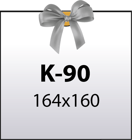 Схема квадратного конверта в мм арт. к-90
